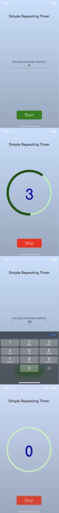 Simple Repeating Timer App